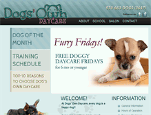 Tablet Screenshot of dogsowndaycare.com